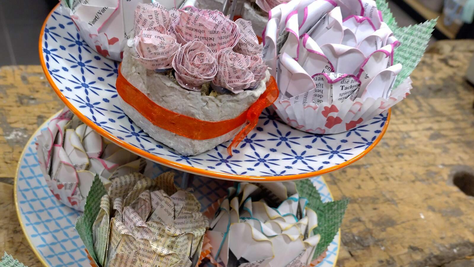 Workshop van boek tot boeket