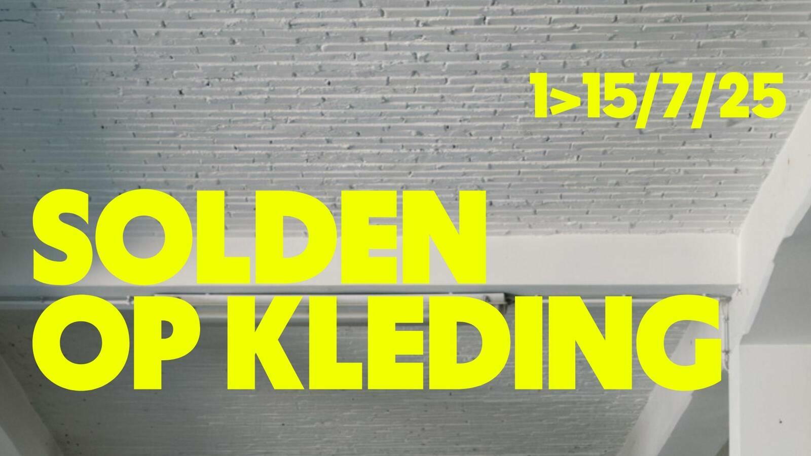 Solden op kleding