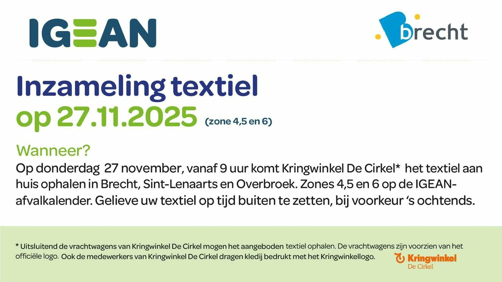 Inzameling textiel