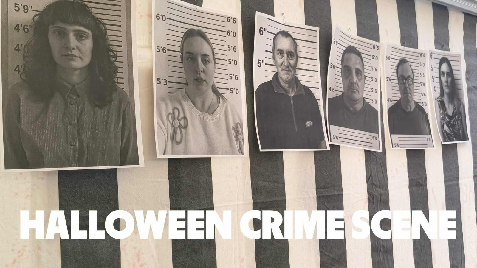 Halloween crime scene