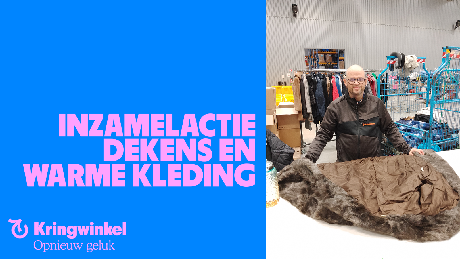 Dekens en warme kleding voor daklozen