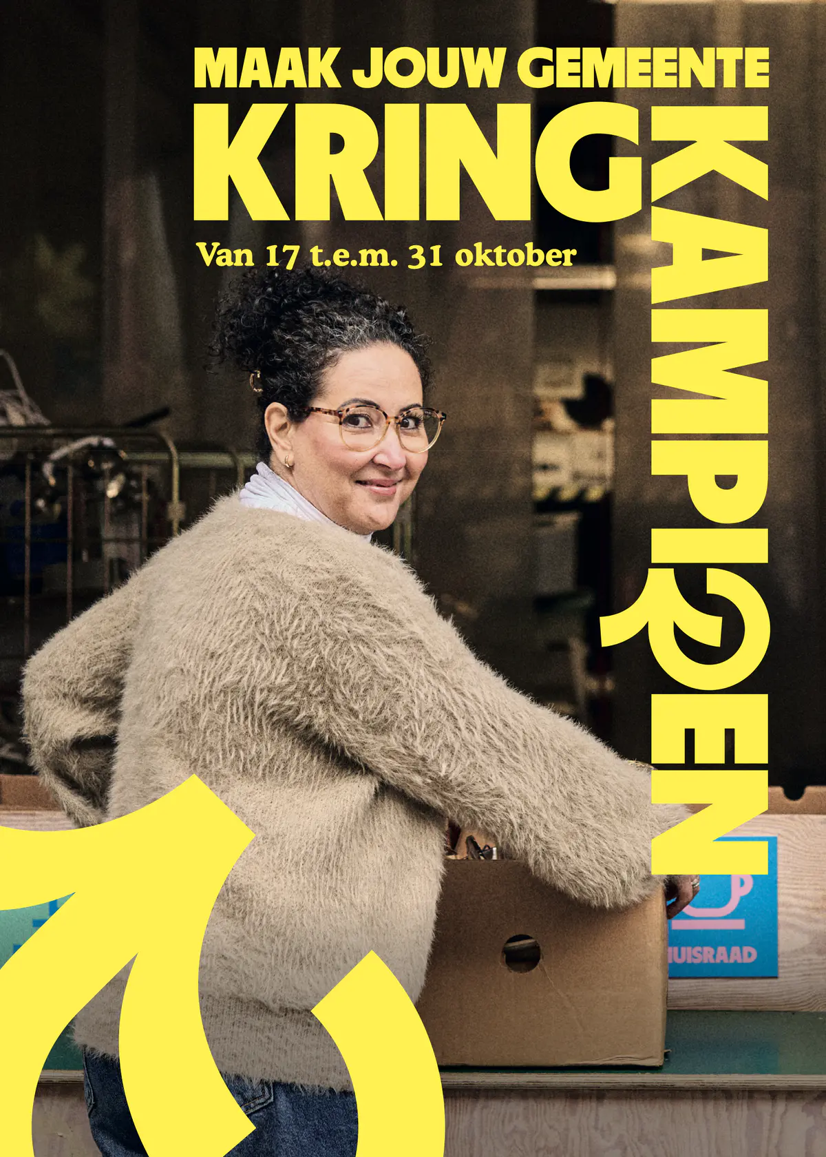 Affiche van Kringkampioen: maak jouw gemeente Kringkampioen, van 17 tot en met 31 oktober.